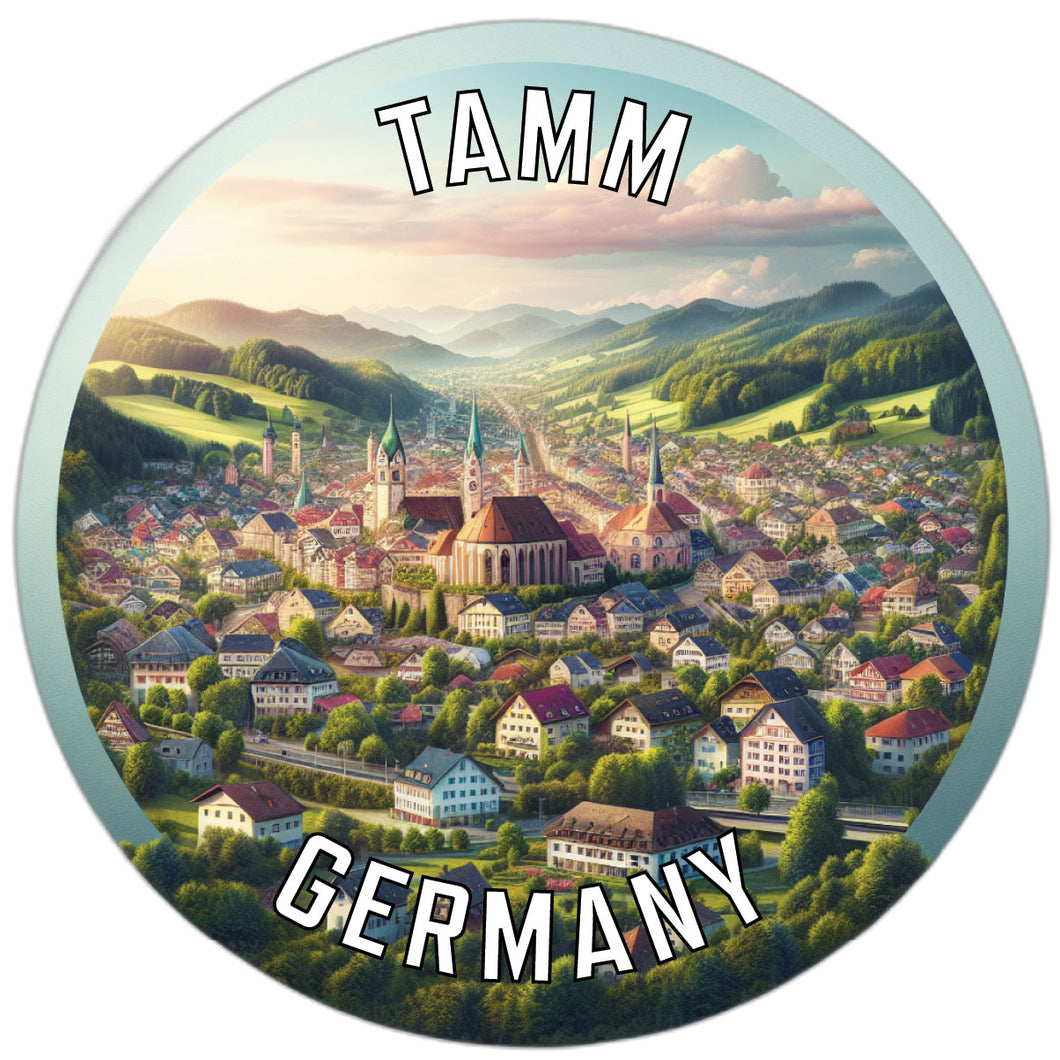 Tamm Germany Souvenir Die Cut Flat Magnet 2-Inch