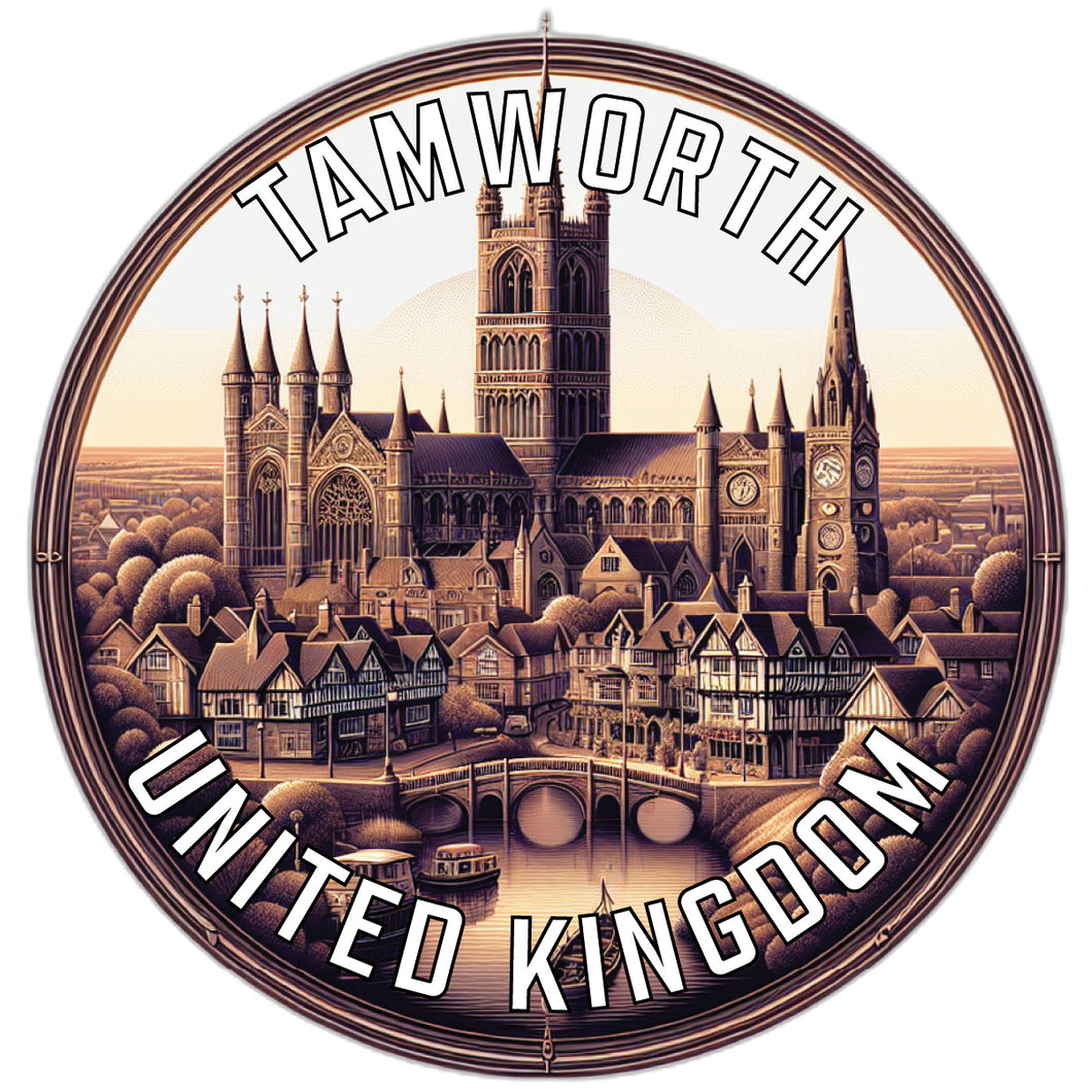 Tamworth United Kingdom Souvenir Die Cut Flat Magnet 6-Inch