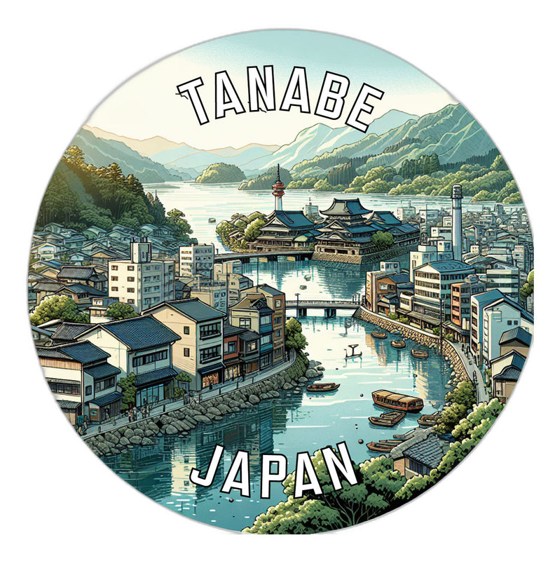Tanabe Japan Souvenir Vinyl Decal Sticker 2-Inch