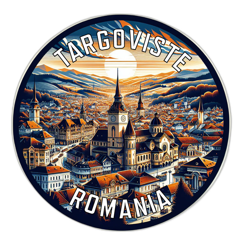 Targoviste Romania Souvenir Die Cut Flat Magnet 6-Inch