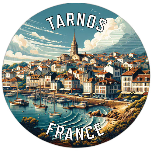 Tarnos France Souvenir Die Cut Flat Magnet 6-Inch