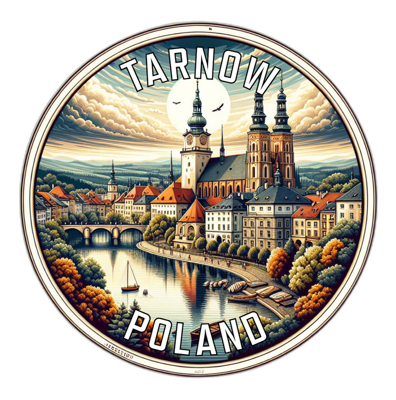 Tarnow Poland Souvenir Die Cut Flat Magnet 2-Inch