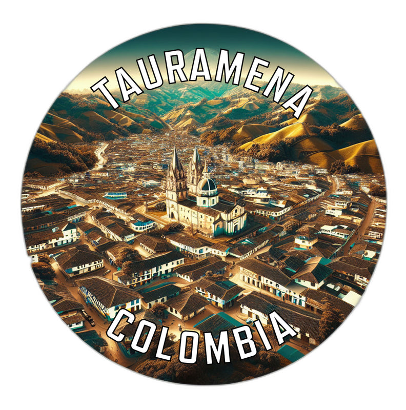 Tauramena Colombia Souvenir Die Cut Flat Magnet 4-Inch