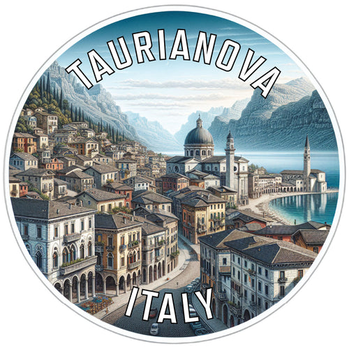 Taurianova Italy Souvenir Die Cut Flat Magnet 6-Inch