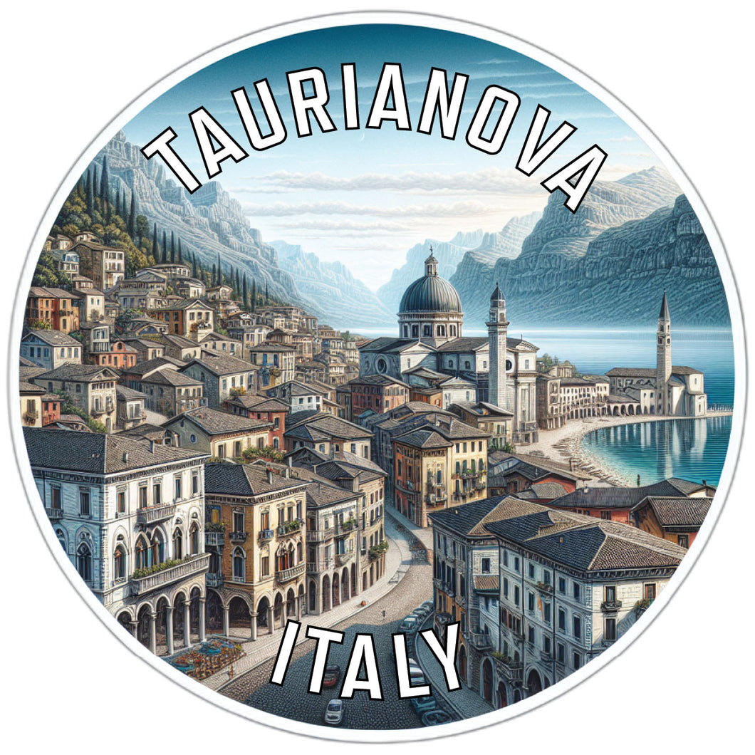 Taurianova Italy Souvenir Die Cut Flat Magnet 6-Inch