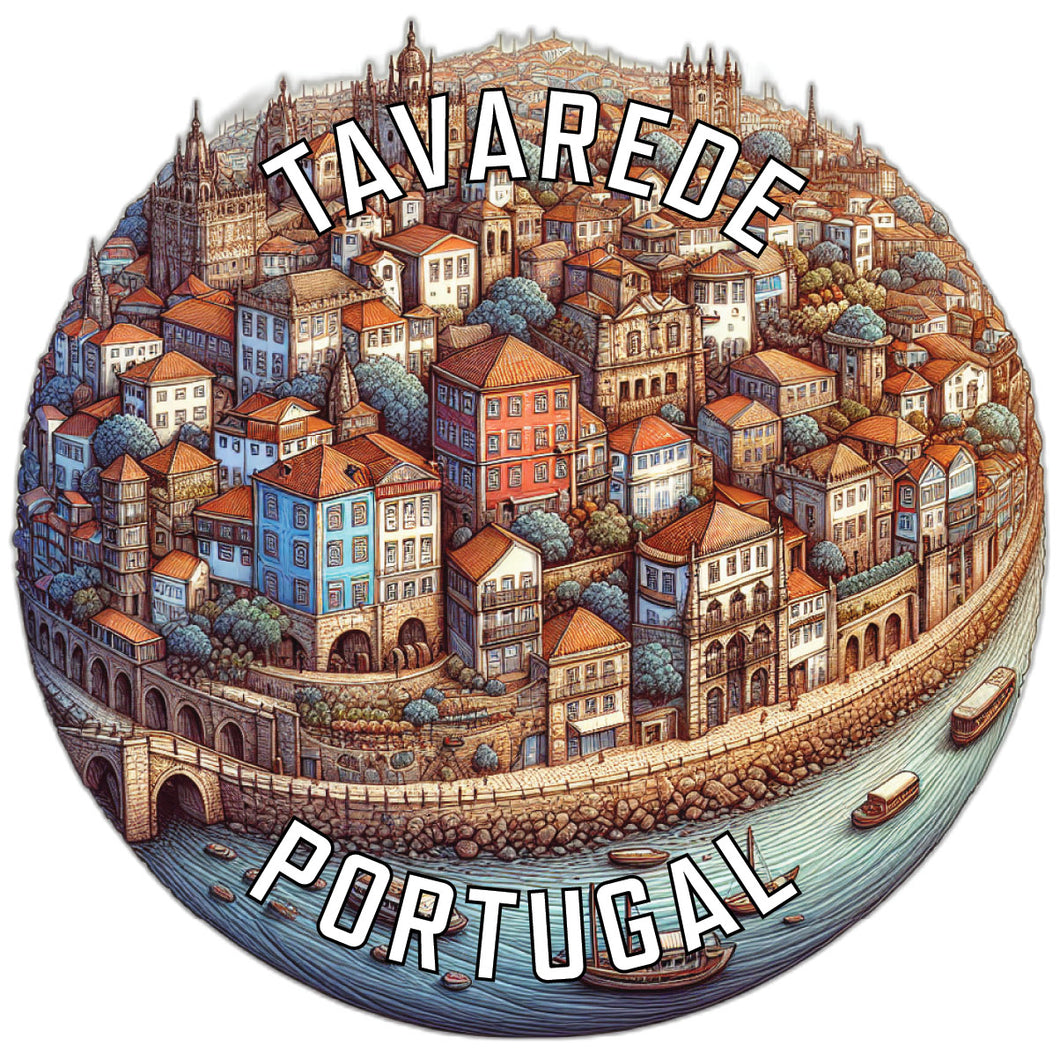 Tavarede Portugal Souvenir Die Cut Flat Magnet 6-Inch