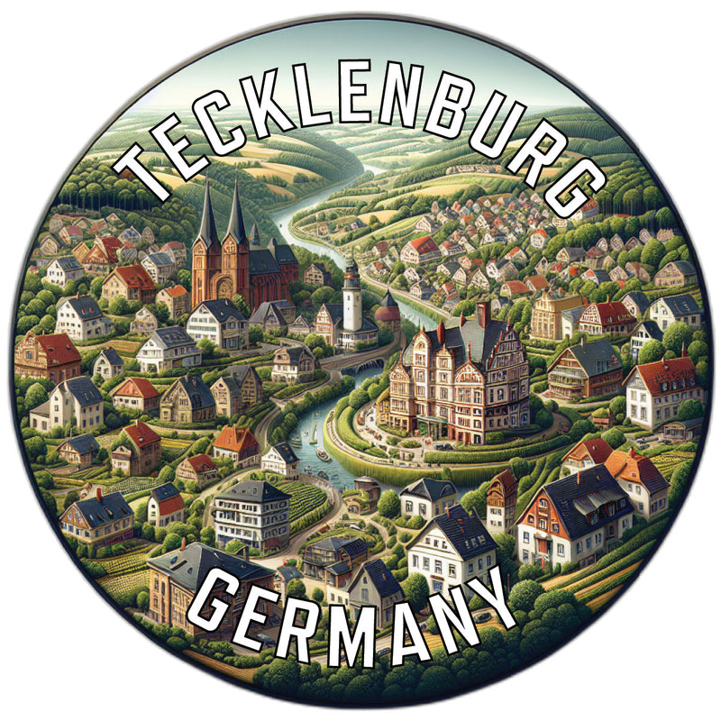 Tecklenburg Germany Souvenir Die Cut Flat Magnet 2-Inch