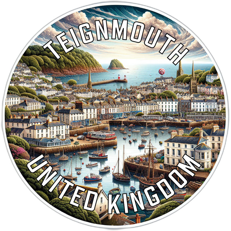 Teignmouth United Kingdom Souvenir Die Cut Flat Magnet 6-Inch