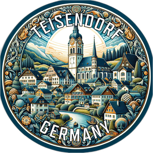 Teisendorf Germany Souvenir Die Cut Flat Magnet 6-Inch
