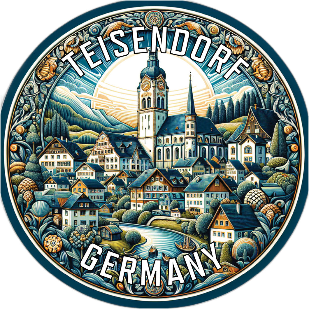 Teisendorf Germany Souvenir Die Cut Flat Magnet 6-Inch