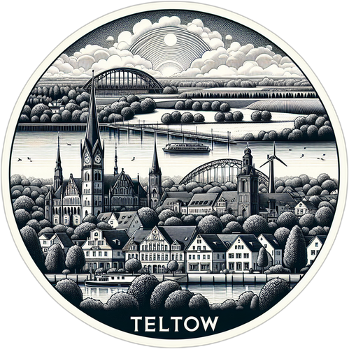 Teltow Germany Souvenir Vinyl Decal Sticker 6-Inch