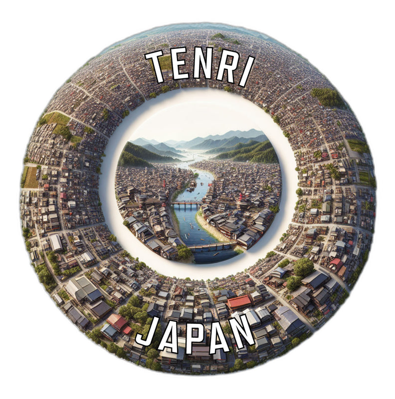 Tenri Japan Souvenir Die Cut Flat Magnet 6-Inch