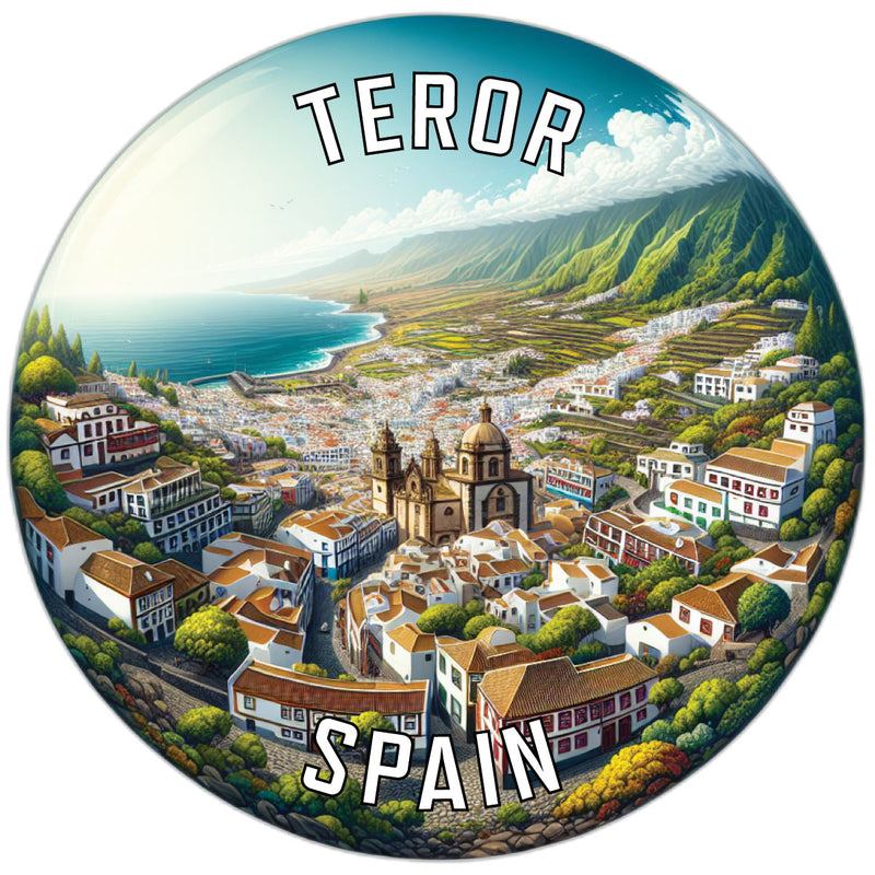 Teror Spain Souvenir Die Cut Flat Magnet 2-Inch