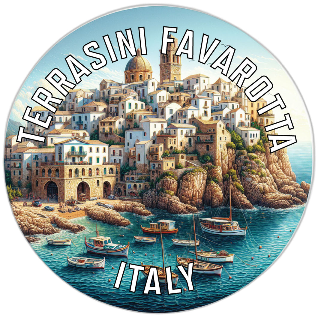 Terrasini Favarotta Italy Souvenir Vinyl Decal Sticker 6-Inch
