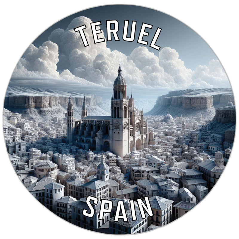 Teruel Spain Souvenir Die Cut Flat Magnet 2-Inch
