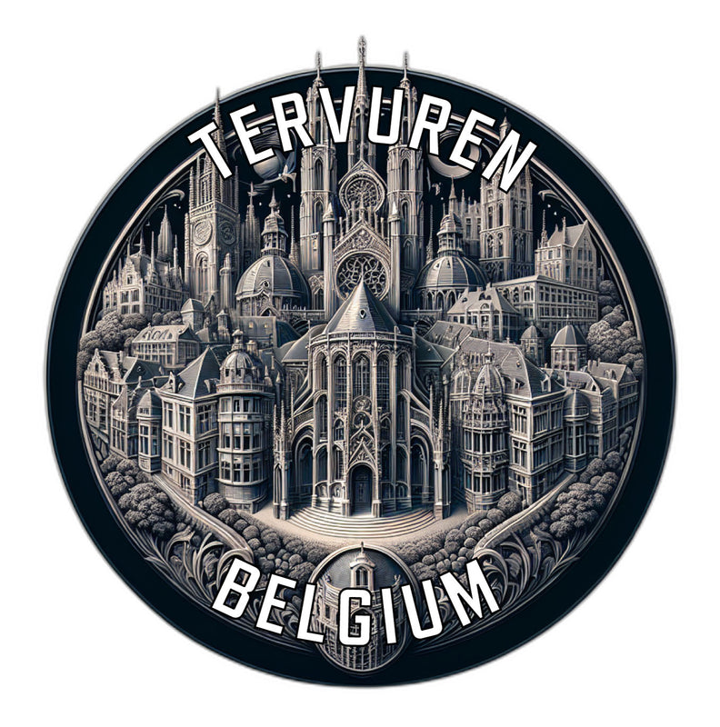 Tervuren Belgium Souvenir Die Cut Flat Magnet 2-Inch