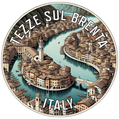 Tezze sul Brenta Italy Souvenir Die Cut Flat Magnet 2-Inch