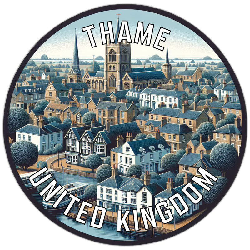 Thame United Kingdom Souvenir Die Cut Flat Magnet 6-Inch