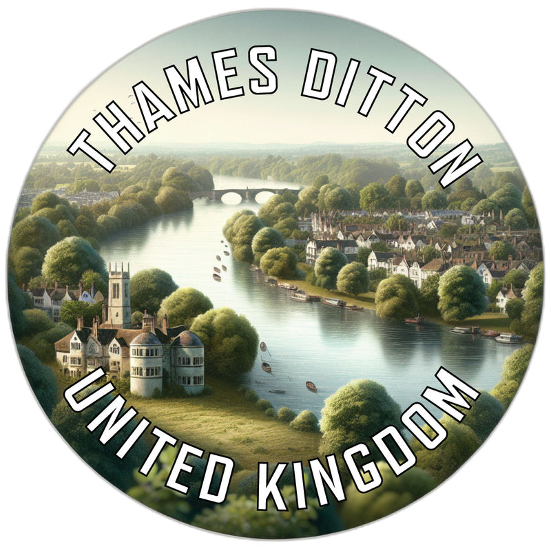 Thames Ditton United Kingdom Souvenir Vinyl Decal Sticker 6-Inch