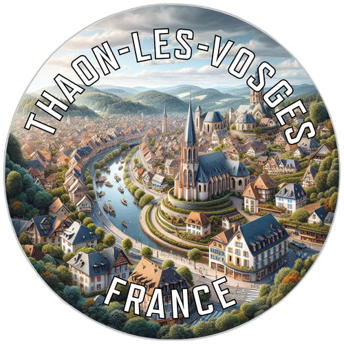 Thaon les Vosges France Souvenir Vinyl Decal Sticker 2-Inch