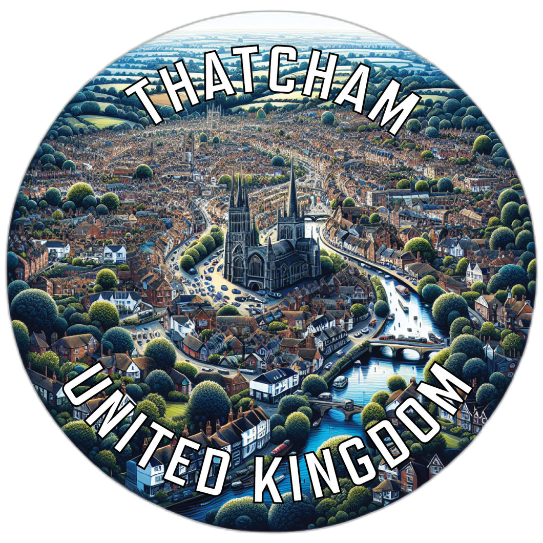 Thatcham United Kingdom Souvenir Vinyl Decal Sticker 3-Inch