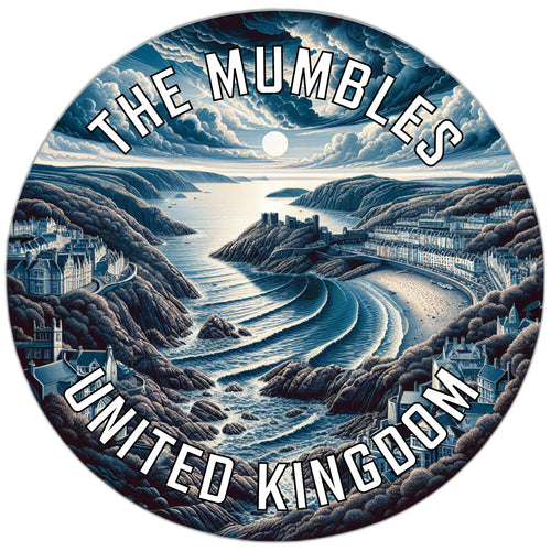 The Mumbles United Kingdom Souvenir Die Cut Flat Magnet 4-Inch