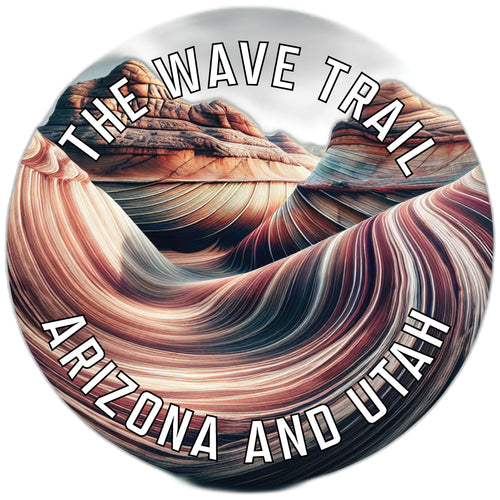 The Wave Trail Souvenir Die Cut Flat Magnet 6-Inch