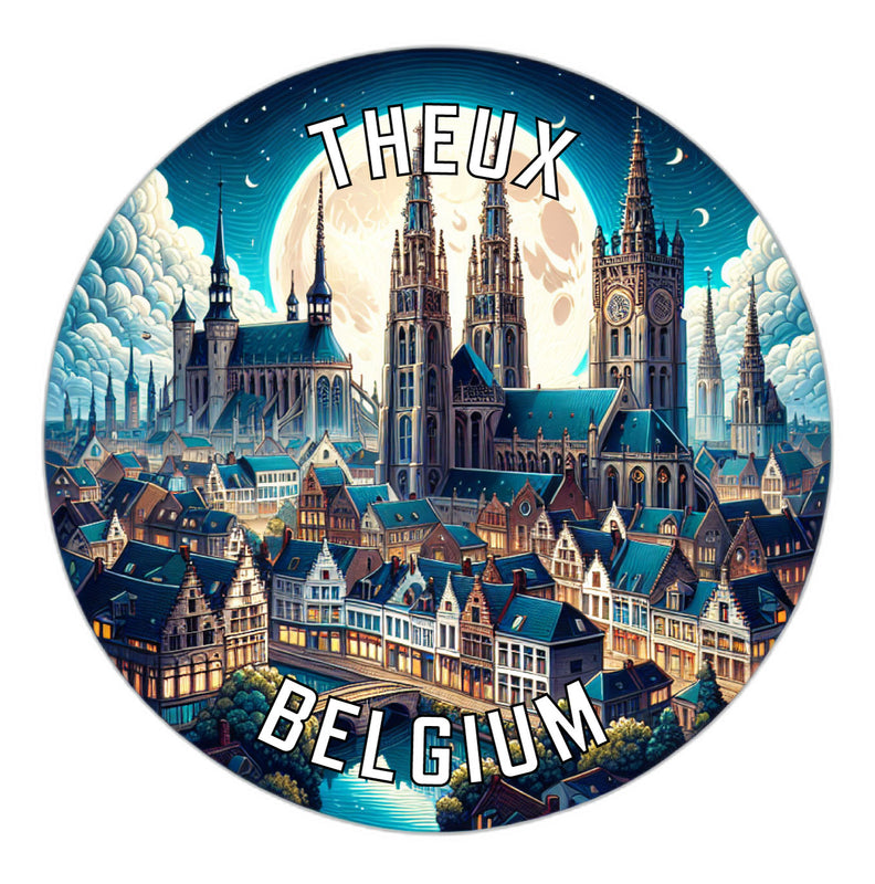 Theux Belgium Souvenir Vinyl Decal Sticker 6-Inch