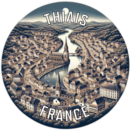 Thiais France Souvenir Vinyl Decal Sticker 2-Inch