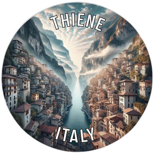 Thiene Italy Souvenir Die Cut Flat Magnet 6-Inch