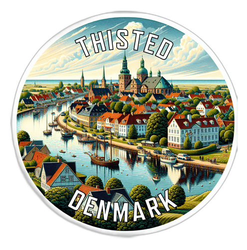 Thisted Denmark Souvenir Vinyl Decal Sticker 2-Inch
