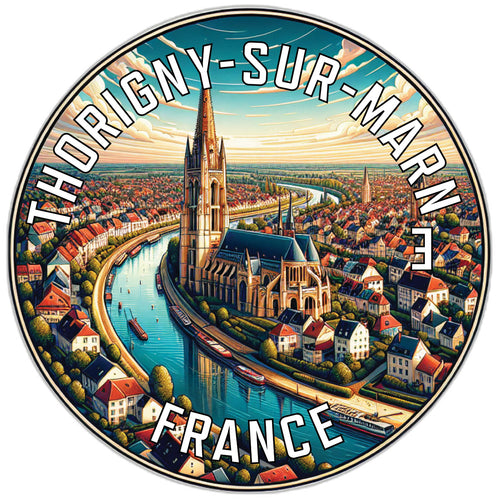 Thorigny sur Marne France Souvenir Vinyl Decal Sticker 2-Inch