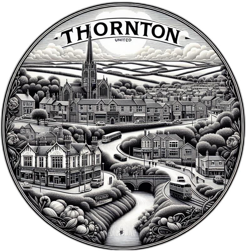 Thornton United Kingdom Souvenir Vinyl Decal Sticker 2-Inch