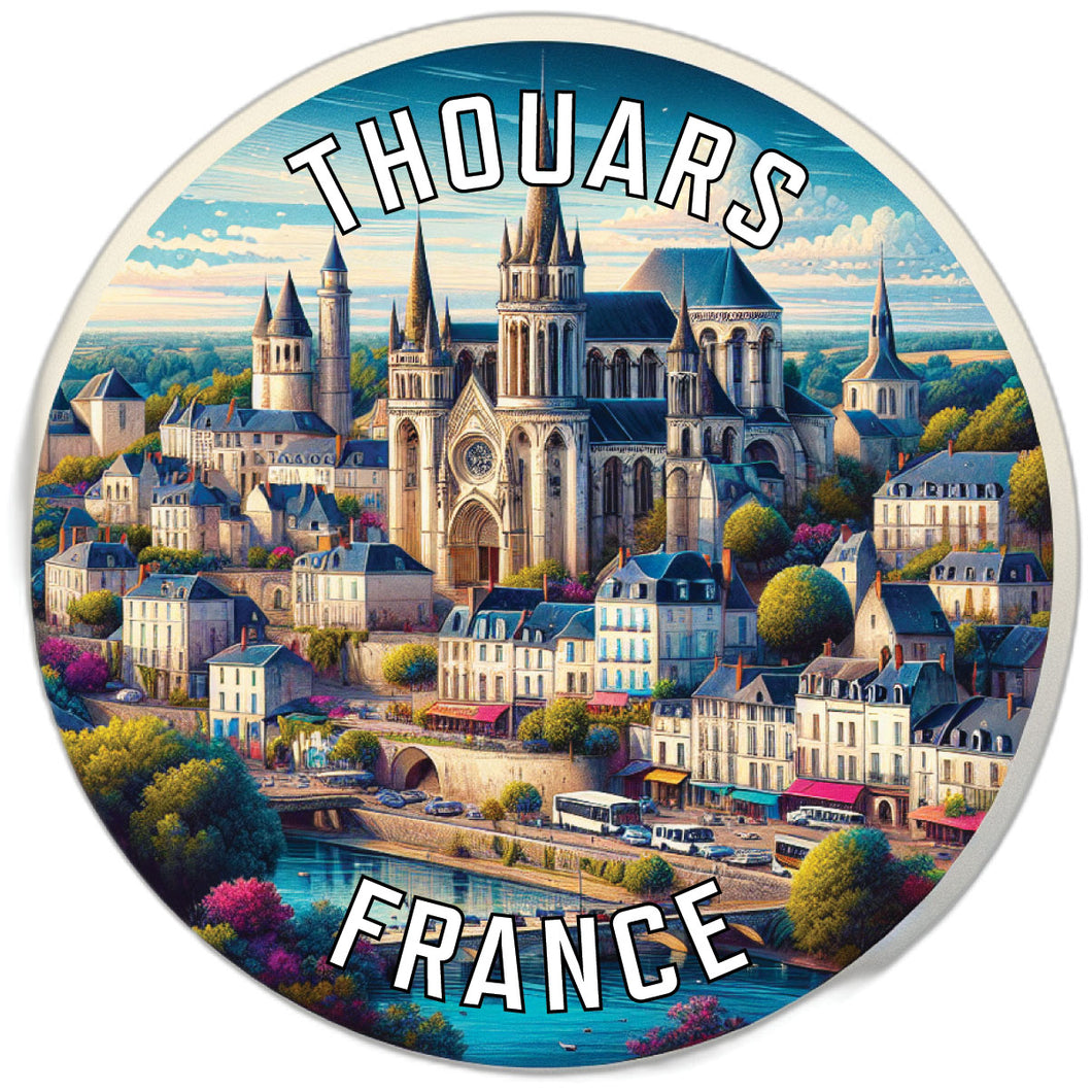 Thouars France Souvenir Vinyl Decal Sticker 2-Inch