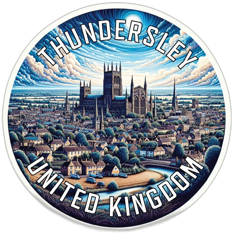 Thundersley United Kingdom Souvenir Die Cut Flat Magnet 6-Inch