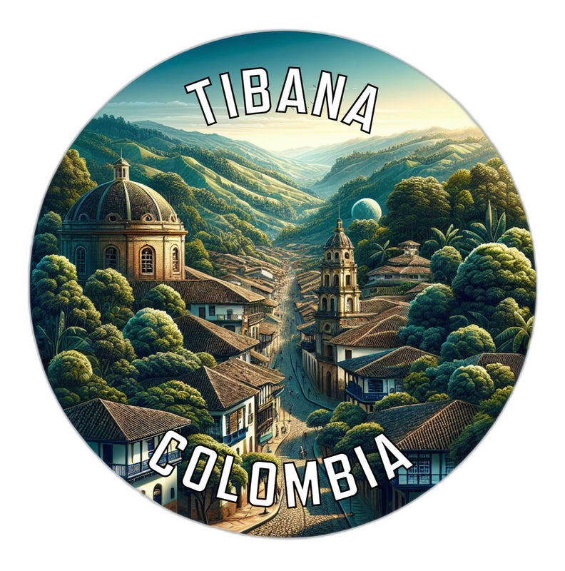 Tibana Colombia Souvenir Die Cut Flat Magnet 2-Inch