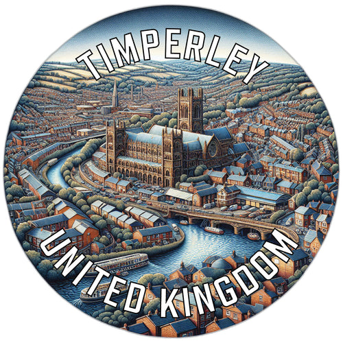 Timperley United Kingdom Souvenir Die Cut Flat Magnet 6-Inch