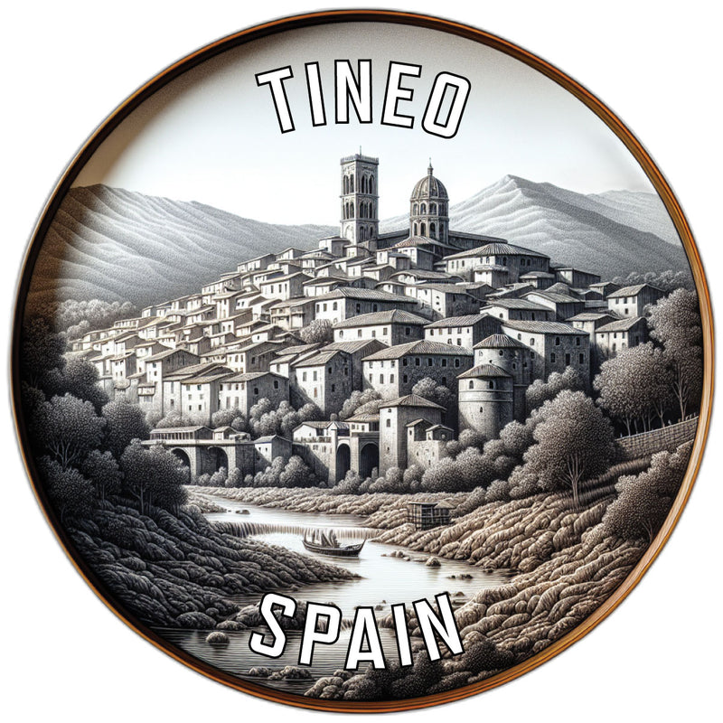 Tineo Spain Souvenir Die Cut Flat Magnet 2-Inch