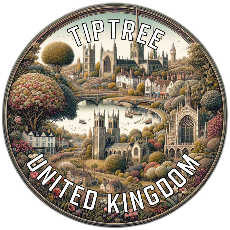 Tiptree United Kingdom Souvenir Vinyl Decal Sticker 2-Inch