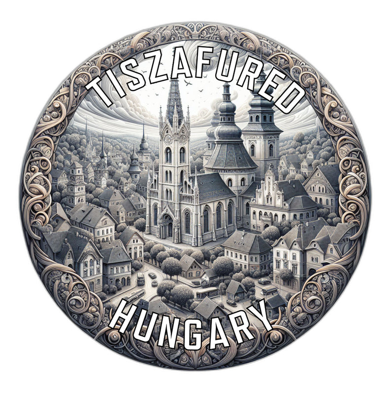 Tiszafured Hungary Souvenir Die Cut Flat Magnet 2-Inch