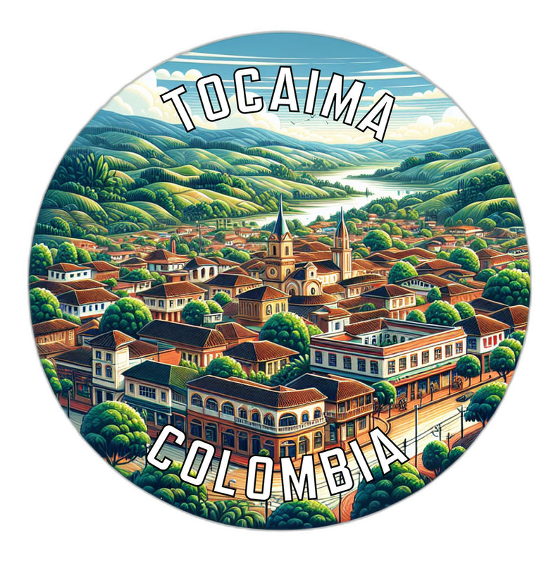 Tocaima Colombia Souvenir Die Cut Flat Magnet 6-Inch
