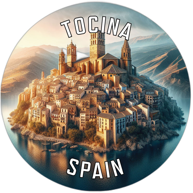 Tocina Spain Souvenir Die Cut Flat Magnet 2-Inch