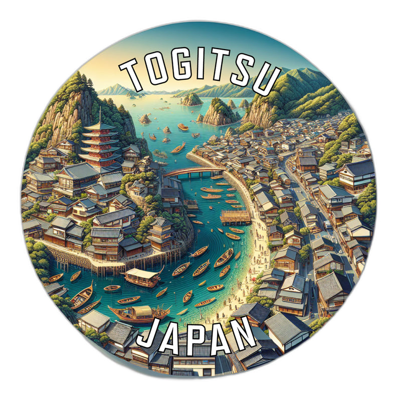 Togitsu Japan Souvenir Vinyl Decal Sticker 6-Inch