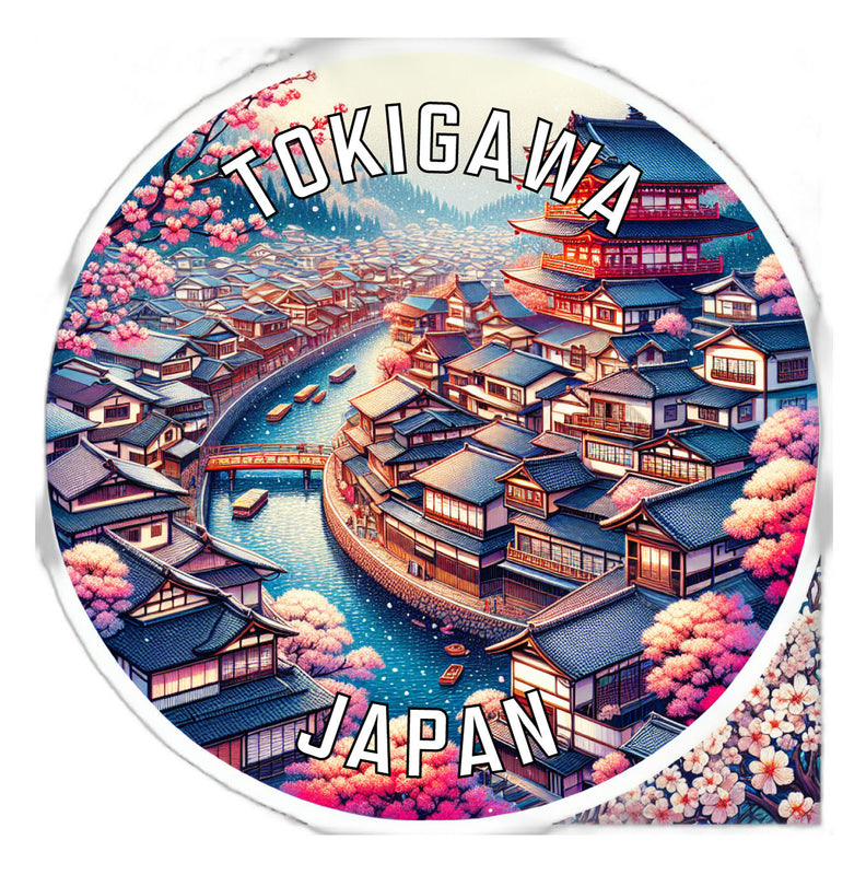 Tokigawa Japan Souvenir Die Cut Flat Magnet 2-Inch