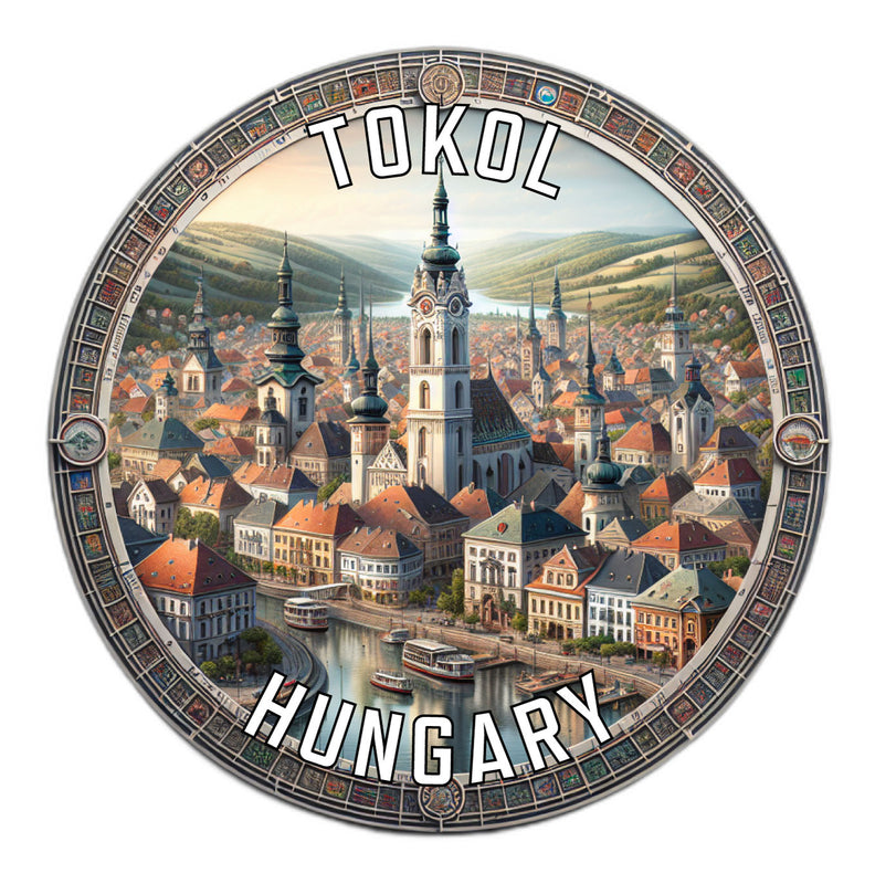 Tokol Hungary Souvenir Vinyl Decal Sticker 2-Inch