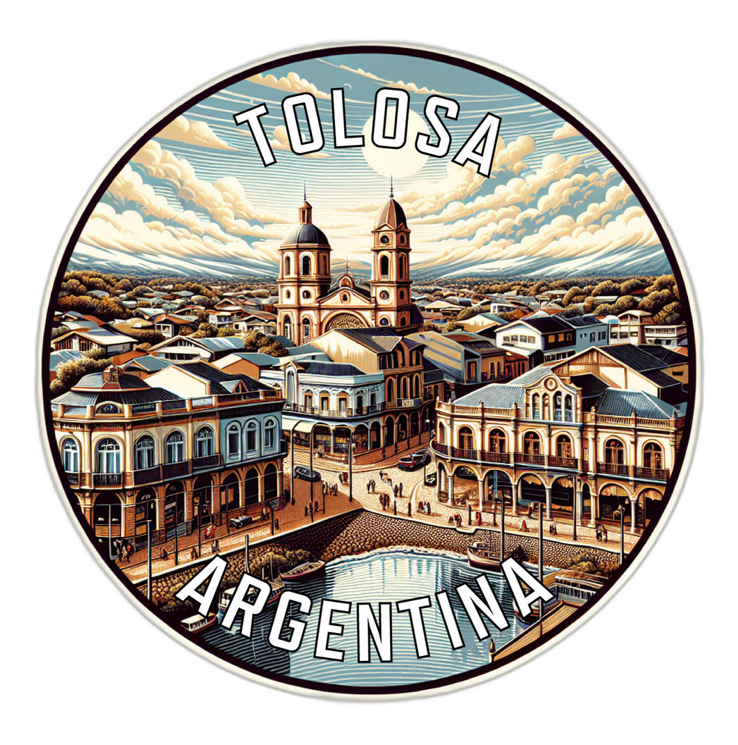 Tolosa Argentina Souvenir Die Cut Flat Magnet 6-Inch
