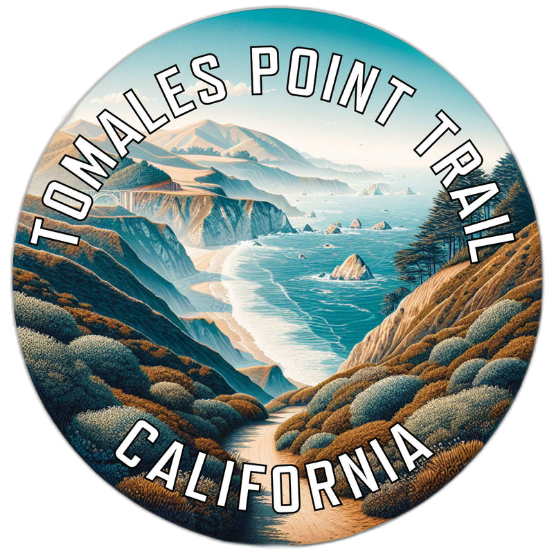 Tomales Point Trail Souvenir Die Cut Flat Magnet 2-Inch