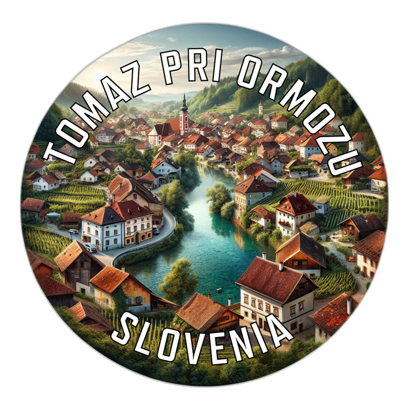Tomaz pri Ormozu Slovenia Souvenir Die Cut Flat Magnet 2-Inch
