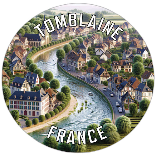 Tomblaine France Souvenir Die Cut Flat Magnet 6-Inch