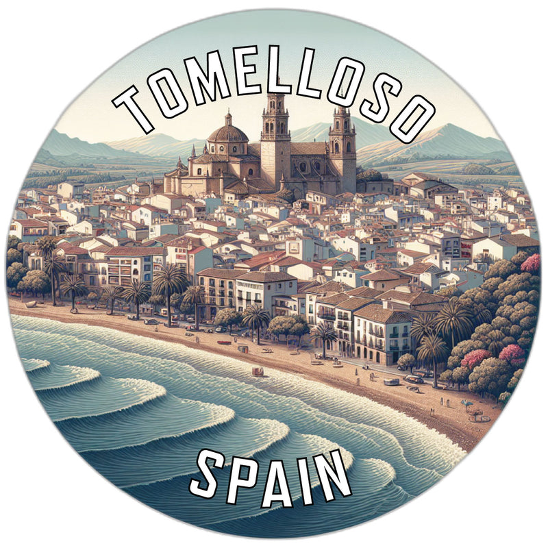 Tomelloso Spain Souvenir Die Cut Flat Magnet 2-Inch